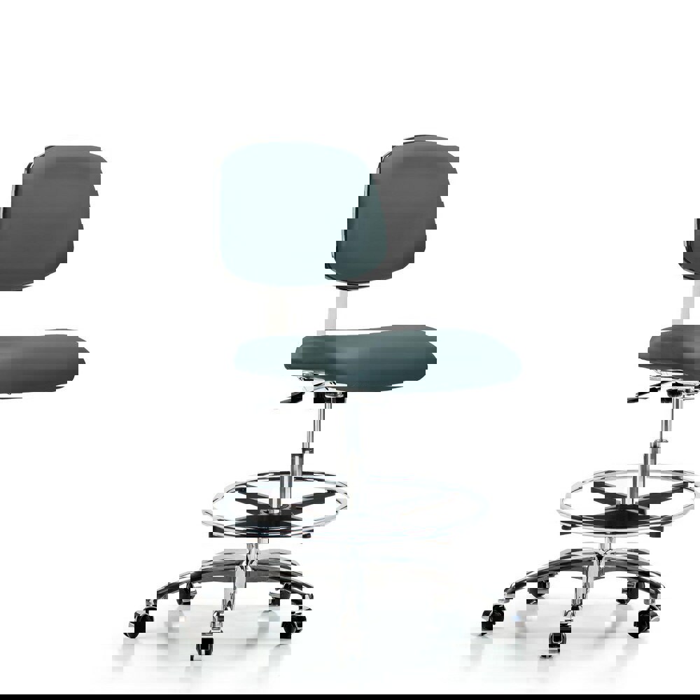 Task Chair: Vinyl, Colonial Blue